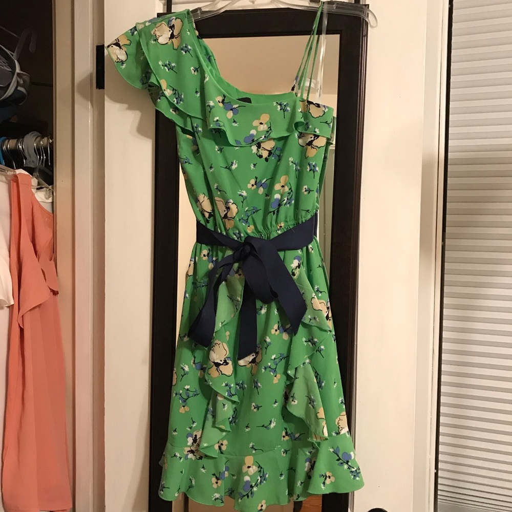 Teeze Me Green Floral Occasion Dress